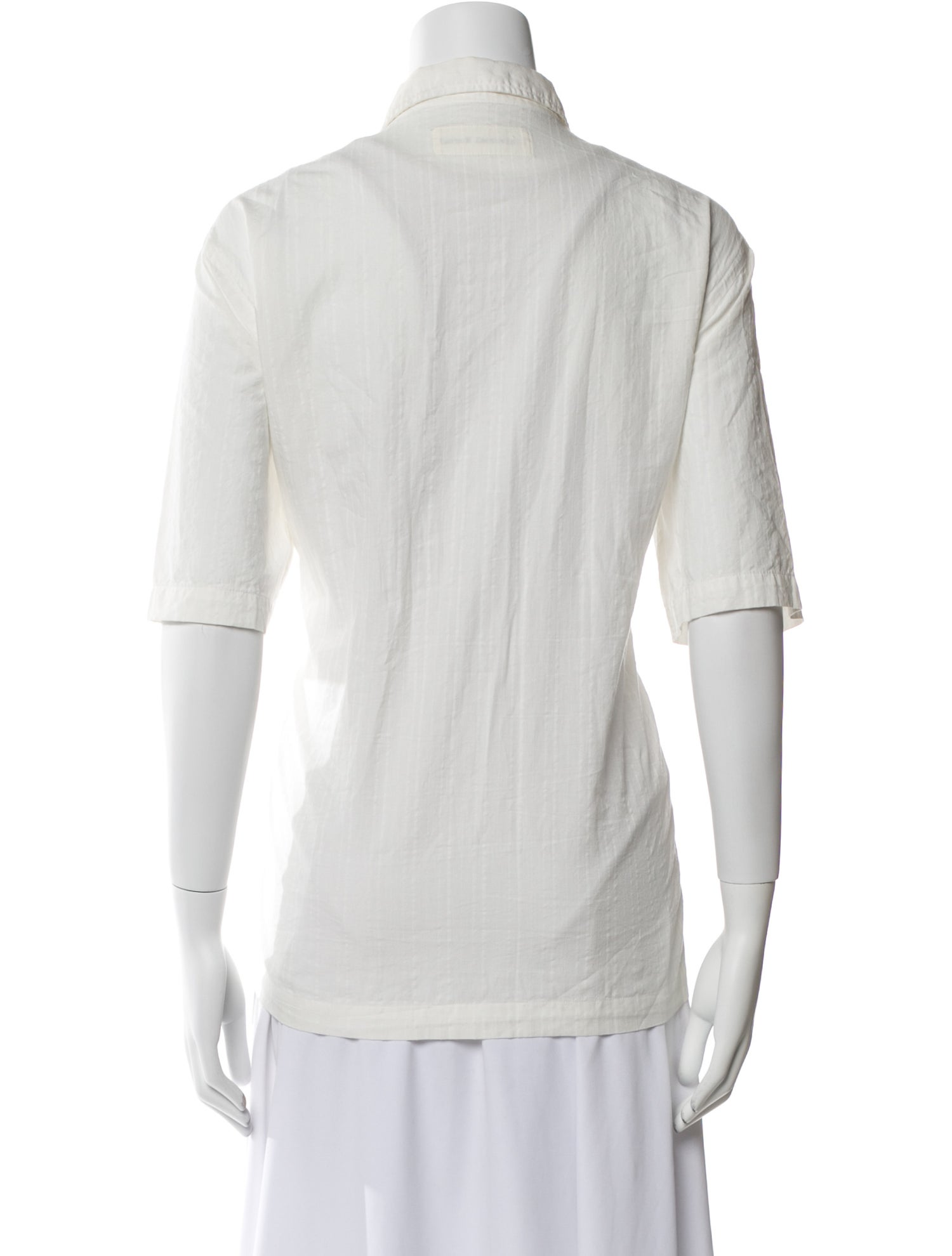 Universal Works Three-Quarter Sleeve Button-Up Top